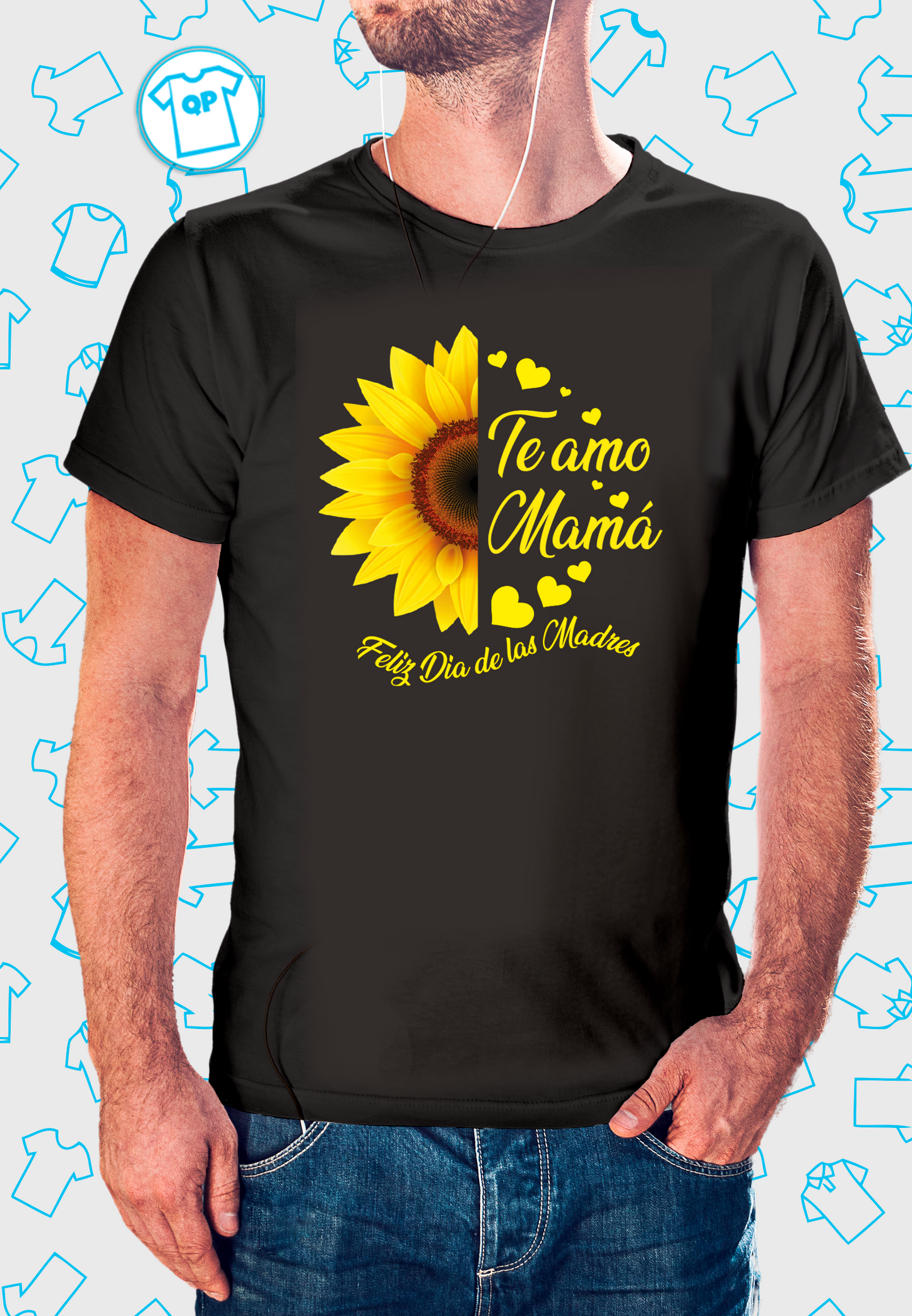 Te amo mama (girasol playera)