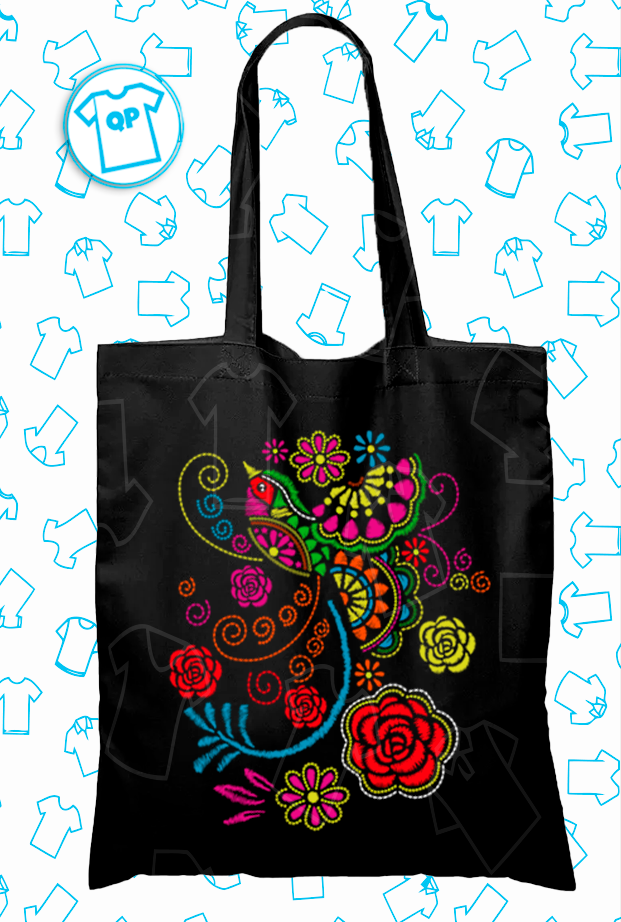 Tote Bag Colibri efecto bordado