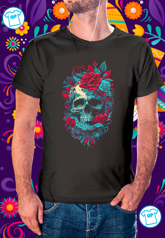 Calavera  Love Roses - Dia de Muertos 2024