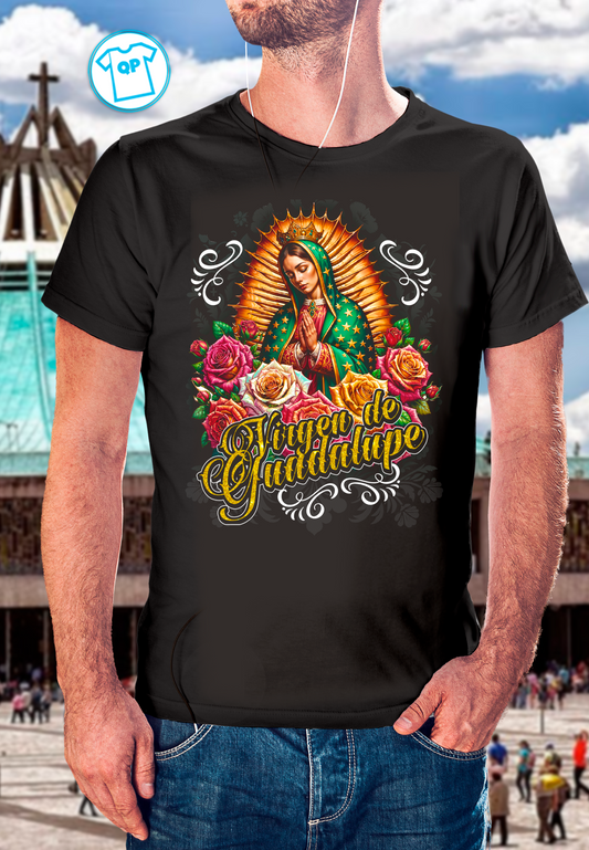 Virgen de Guadalupe - playera Negra